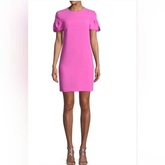 Trina Turk Jacinta Petal Sleeve Shift Dress Size 10 - Picture 2 of 9